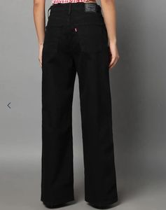 Levi's Black High Waist Wide Leg Jeans