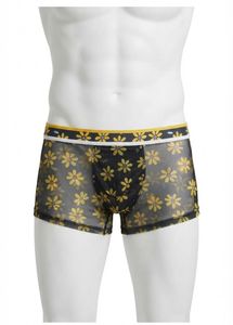 Men's Sheer Floral Boxer Briefs
