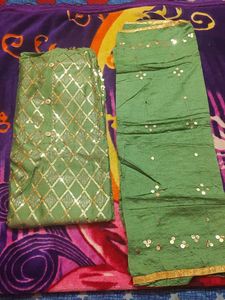 Brand New Mehendi color Dress Material