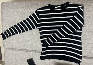 Striped Knit full sleeves Top