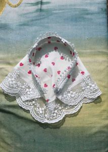 Cute Heart Print Bandana Scarf