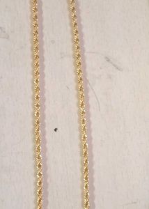 Gold Rope Chain Necklace