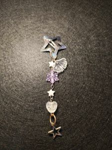 Star Charm Hair Clip with Beads