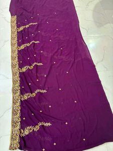 Beautiful purple 💜 saree