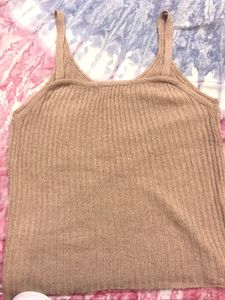 Baby Pink Crochet Sleeveless Top