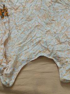 Elegant White &amp; Yellow Kurta Sharara Set