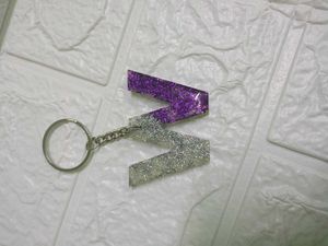 Resin w latter Keychain