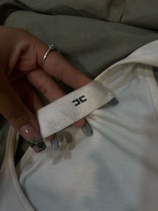 Y2K Vintage  Elisabetta Franchi White Tank