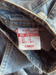 🚨sale🚨Light Wash straight fitCargo Jeans