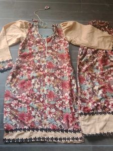 Floral Kurta Set with Dupatta
