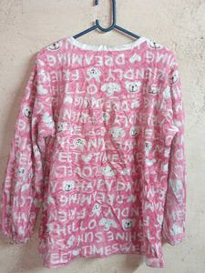 2PCS Trendy Oversized Fleece Fashion Night Suit