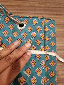New Handmade BAGRU PRINT HANDBAG