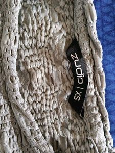 Textured Cropped T-Shirt