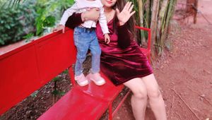 Burgundy Solid VELVET dress