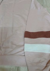 Stylish Pink Color Block Sweatshirt
