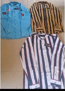 Stylish Striped Shirts - Pack of 3