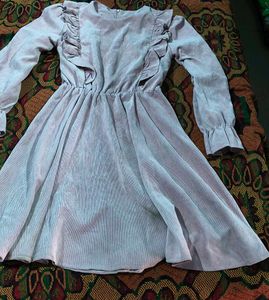 Chic Ruffled Sleeve Mini Dress