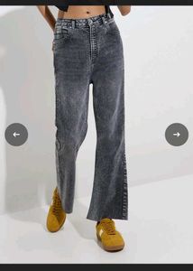 Nuon Grey Wash Flare Jeans