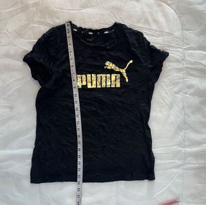 Puma Black Gold Logo T-Shirt