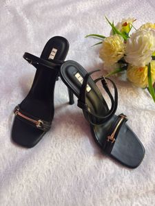 Chic Black ELLE Slingback Sandals