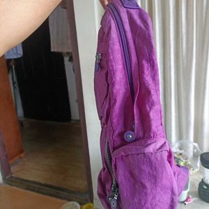 Purple Kipling Backpack