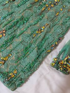 Stunning Embellished Green Gown