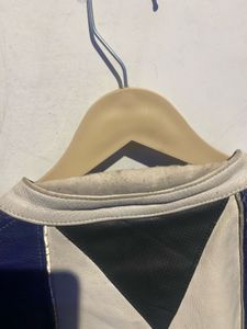 Blue Leather Racing Jacket