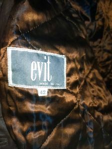 Fur Hooded Leather Coat
