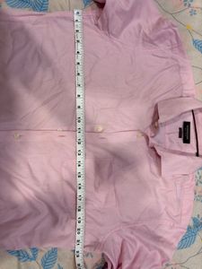 Men's Pink Long Sleeve Button-Up Shirt