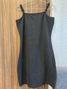 Sleek Black Mini Dress (Size - M/L)