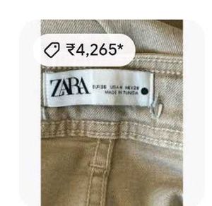 ✨💯 ORIGINAL ZARA FORMAL SKIN BEIGE CHINOS