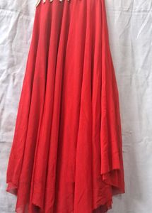 Red Partywear Gown