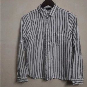 Classic Striped Button-Up Shirt