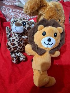 Cute Brown Teddy Dog Plush 3Toy