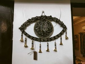 Wooden Wall Hanging With Clay Art