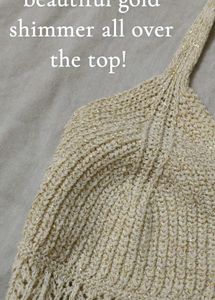Sparkly Cream Knit Top