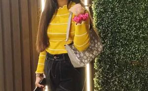Striped Yellow Long Sleeve Top
