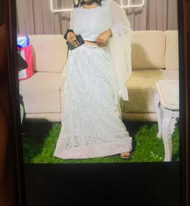 Elegant White Lehenga Set