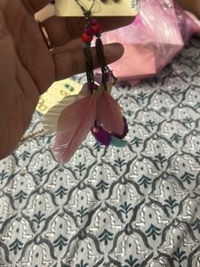 Bohemian Feather Drop Earrings