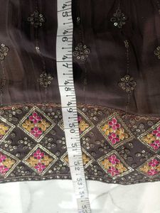 Elegant Brown Kurta Set with Dupatta