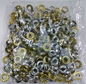 Rings golden colour patches,beads making 30 grm