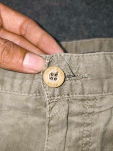 HUGO BOSS 'Relaxed Fit' Linen-Blend Chino Trousers