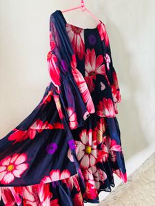 Floral Print Tiered Dress