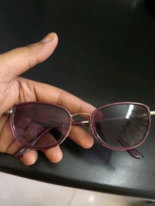 Stylish Purple Oval Sunglasses