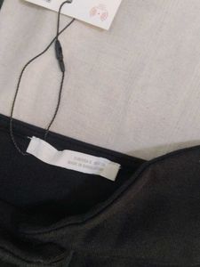 Black Button-Up Camisole Top