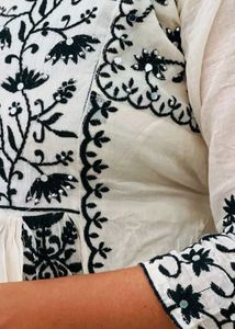 Beautiful Black Anarkali with mirror work