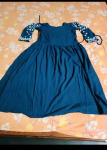 Beautiful Embroidered Teal Kurta