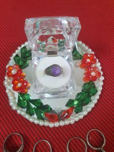 UNISEX RINGS WITH A RING HOLDER