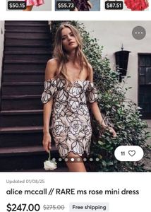 Embroidered Floral Mini Dress