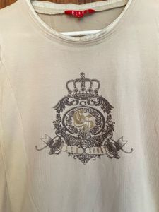 Elle Cream Graphic T-Shirt